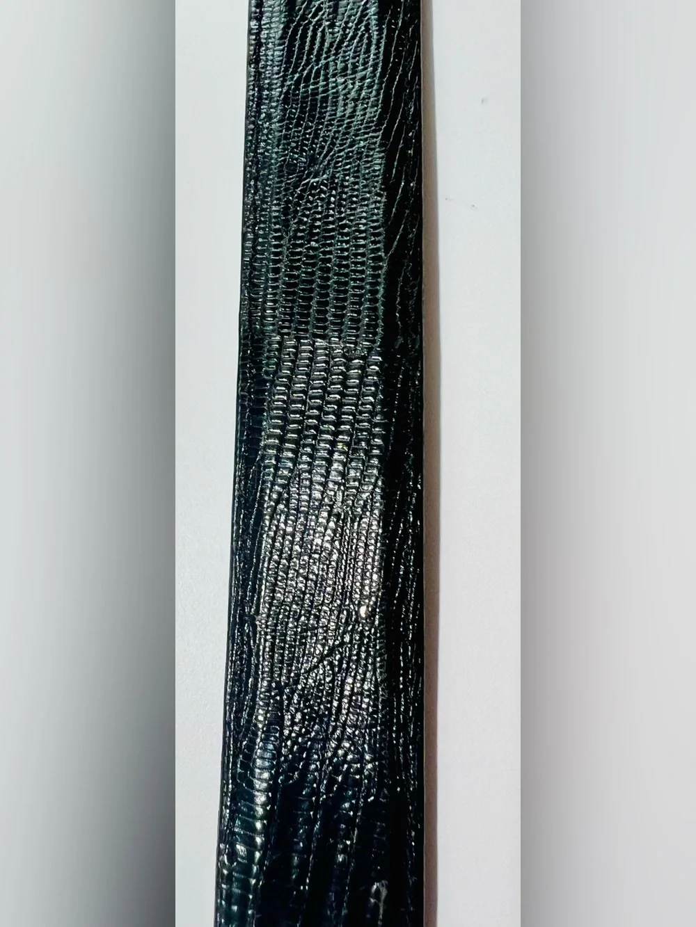 Allen Edmunds Men’s Exotic Teju Lizard Hide And Leather Belt Size 36/90, No. 261